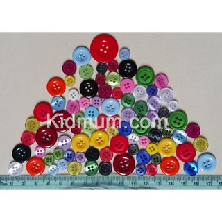 Combo hạt cúc nút áo đủ màu, đủ size để trang trí, handmade