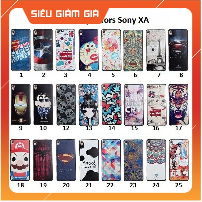 Ốp lưng hình 3D sần cao cấp hãng My Colors cho Sony XA Ultra, C6.