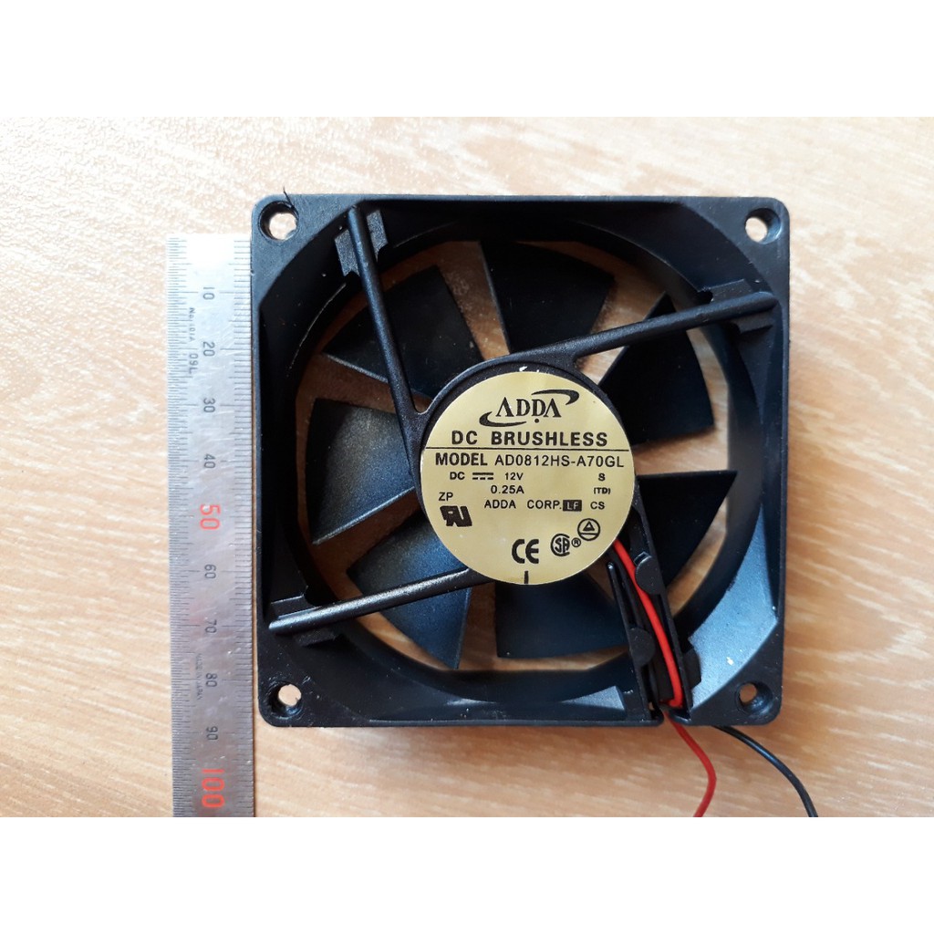 COMPO 5 QUẠT TẢN NHIỆT 12VDC - 0.25A - 8X8X2.5CM 5Q8x8
