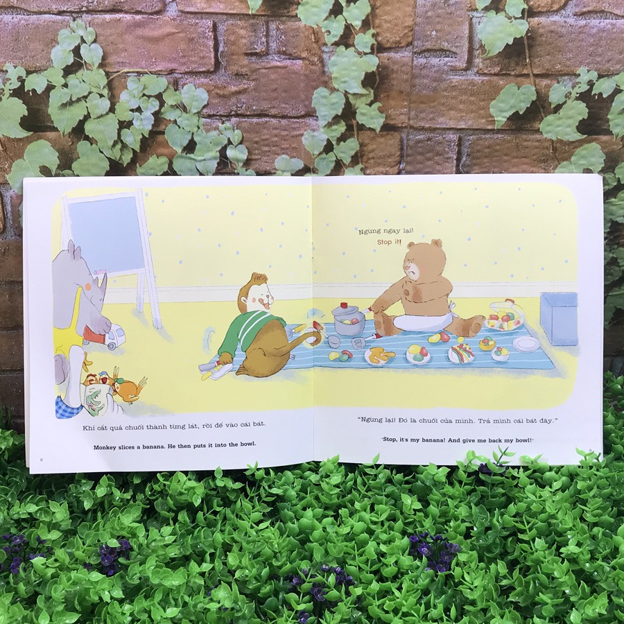 Sách - Ehon song ngữ - Gấu Xám ơi, chúng mình cùng chơi nhé! | BigBuy360 - bigbuy360.vn