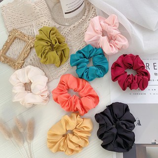 Dây Buộc Tóc Satin Scrunchie Phi Bóng Cổ Điển ( Được Chọn Màu )