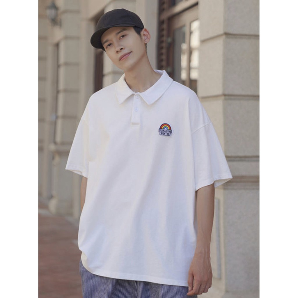 Áo Thun Polo Unisex Có Cổ Nam - TTCC55  - Chất Thun Cotton Mềm Mát - 4 Màu Siêu Đẹp - Form Rộng Tay Lỡ Oversize | BigBuy360 - bigbuy360.vn