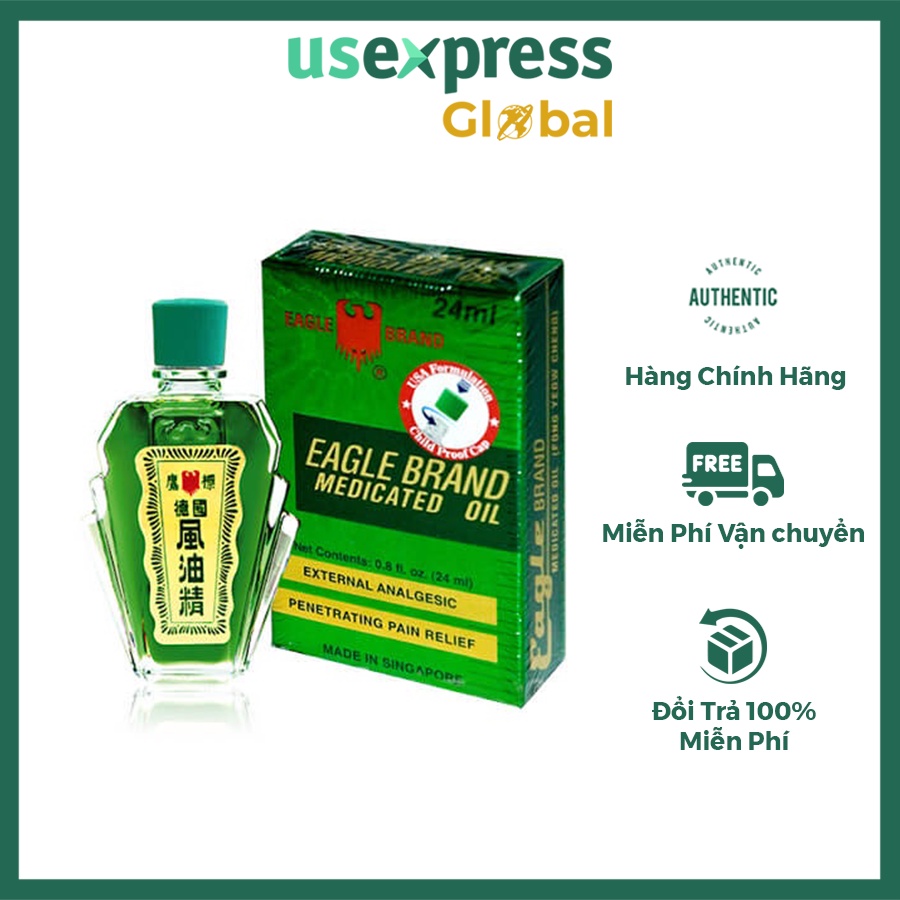 Dầu gió xanh con Ó 24ml - hàng Mỹ