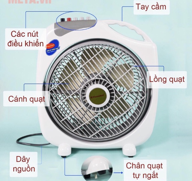 Quạt hộp Vinawind QH-350LP (có chế độ tự ngắt khi đổ) | BigBuy360 - bigbuy360.vn