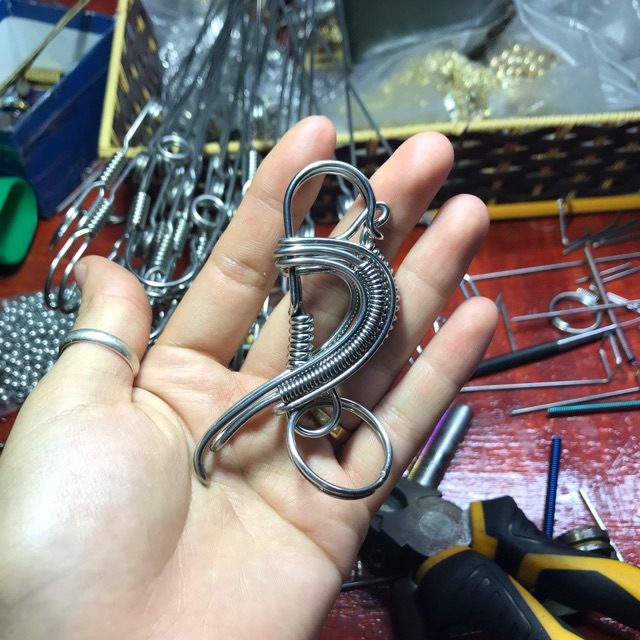 Móc khoá inox Chim Khách