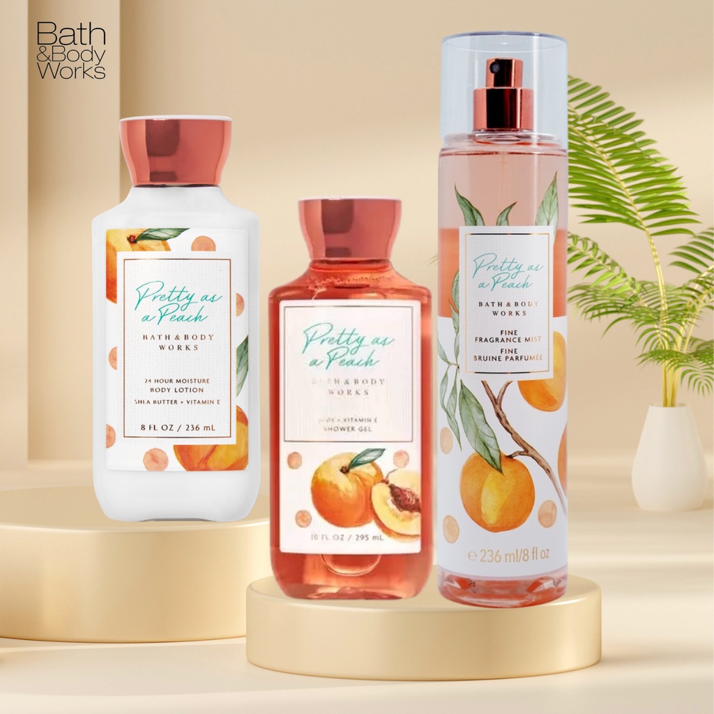 Xịt Thơm Toàn Thân Body Mist Bath And Body Works Pretty As A Peach Ngọt Ngào Nhí Nhảnh Chai 236ml