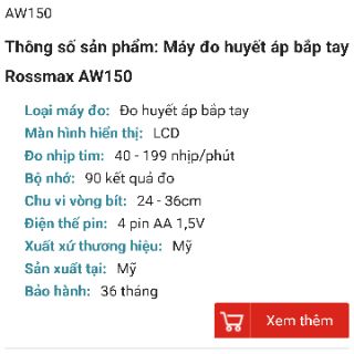 Máy Đo Huyết Áp Bắp Tay Rossmax X1