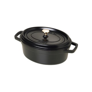 Nồi gang oval Staub Đen 27cm
