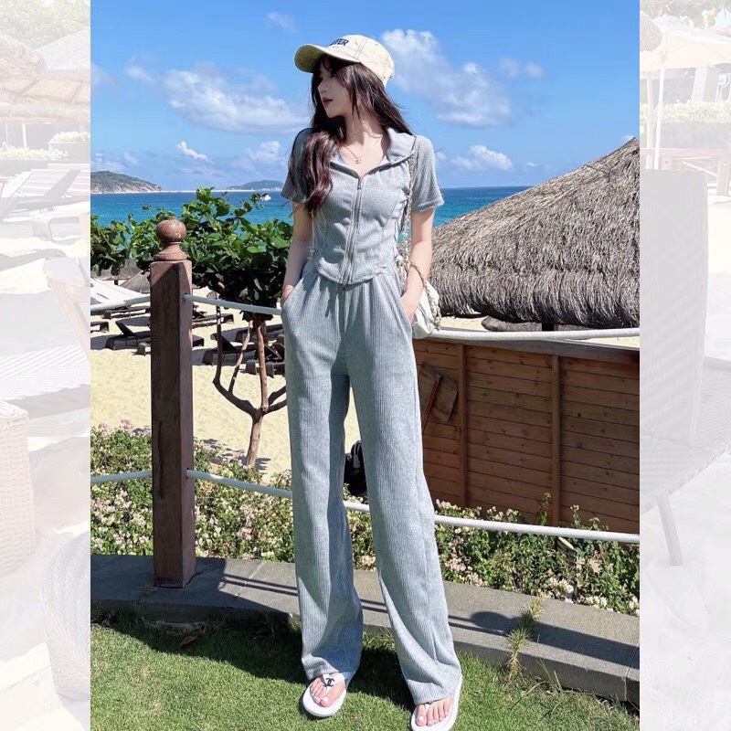 Set Bộ Thể Thao Thun Gân Mã T96