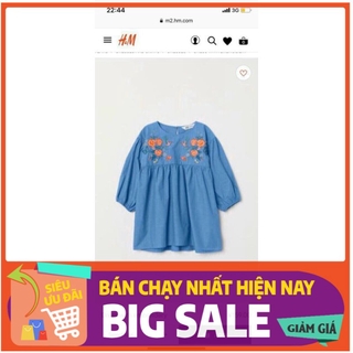 Váy bò Denim HM bé gái - Hàng TQXK