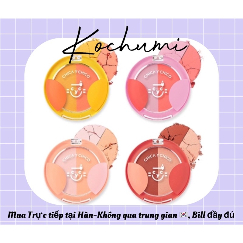 Phấn má 2 Màu Chica y Chico Hàn Quốc