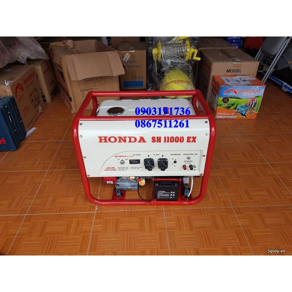 Máy phát điện Honda Thái lan SH 11000 EX chính hãng, máy xăng, đề nổ, le gió tự động