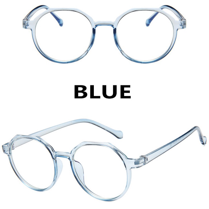 Korean Simple Plastic Round Anti-blue Light Frame Glasses Women/Men