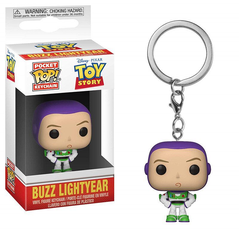 Móc khóa mô hình nhân vật hoạt hình Funko Pop Toy Story 4 Hu Di Buzz Lightyear Three Eyes