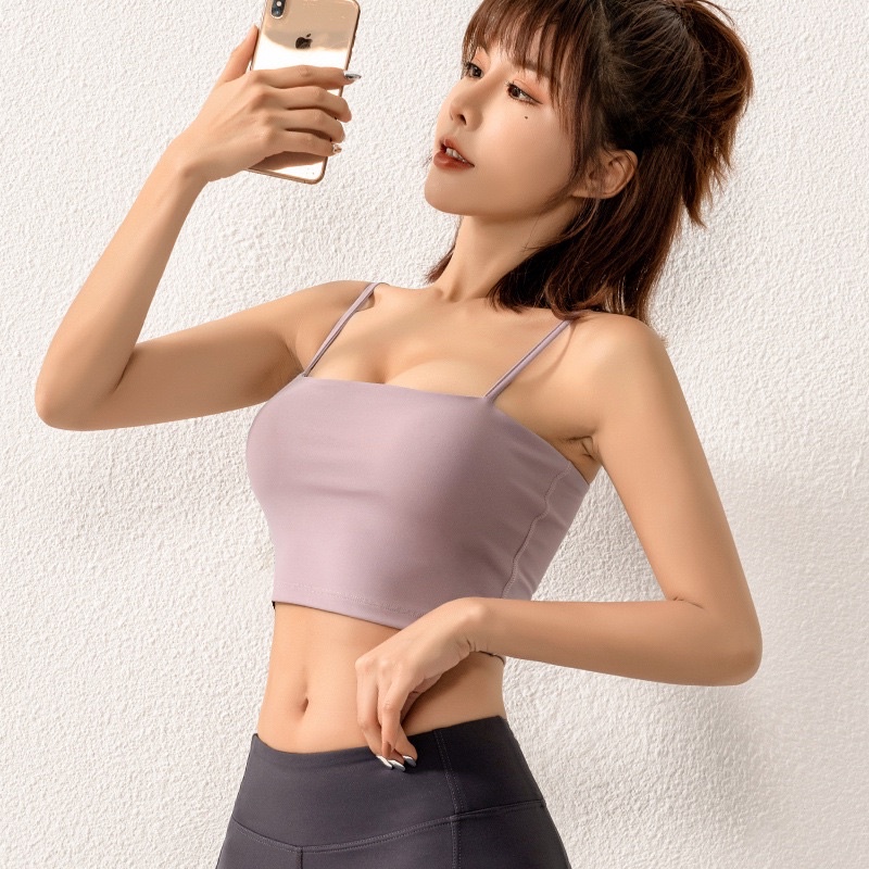 Áo thể thao 2 dây chất thun mềm mịn thoáng mát [CÓ SẴN MÚT LÓT]