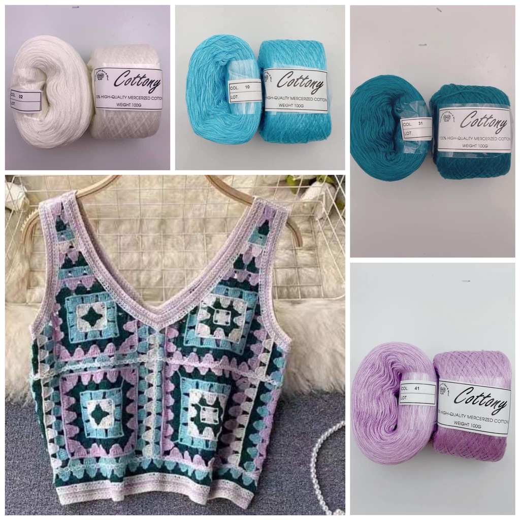 Sợi Cottony (sợi cotton 100%)