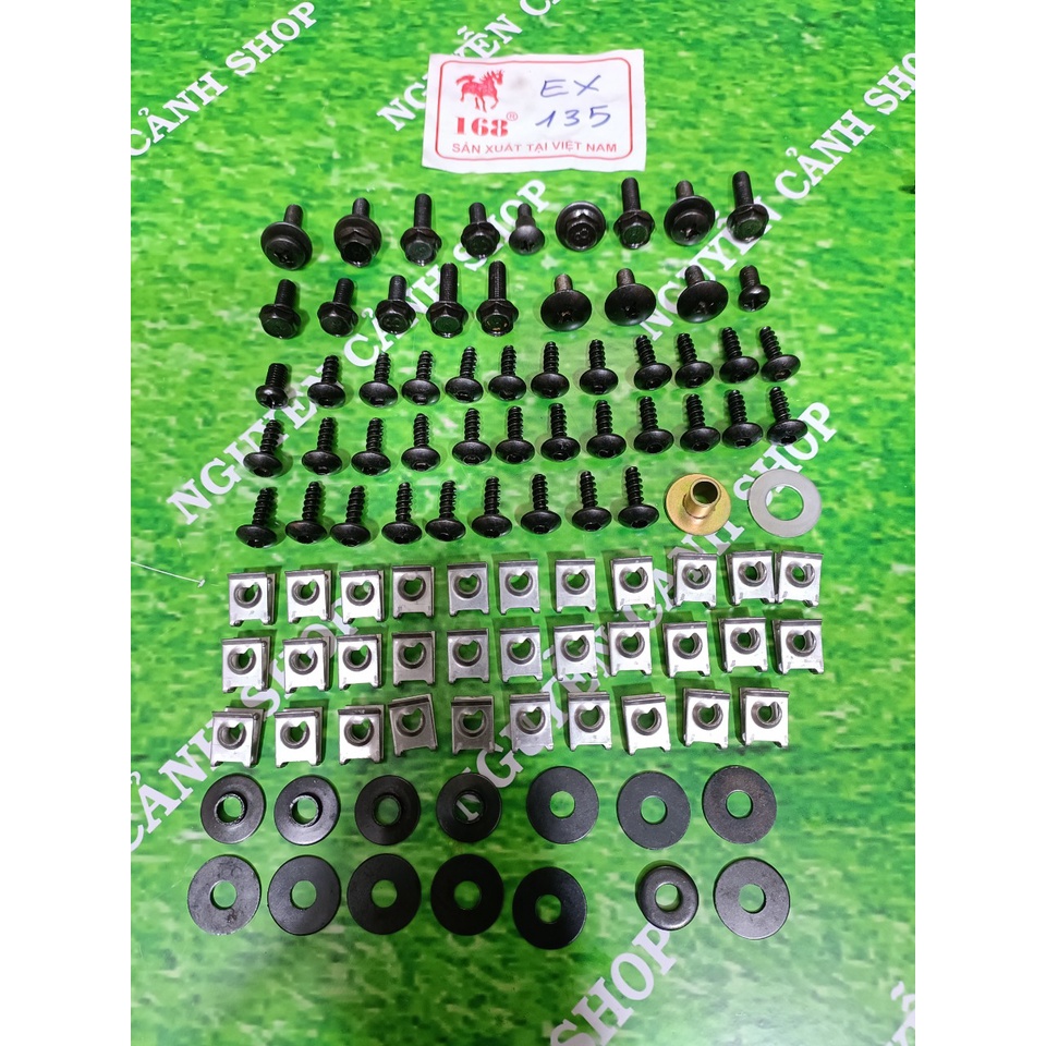 Bộ ốc dàn áo xe Exciter Sirius