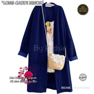 Áo Khoác Cardigan Dáng Dài Thiết Kế Trẻ Trung Hợp Thời Trang Richie