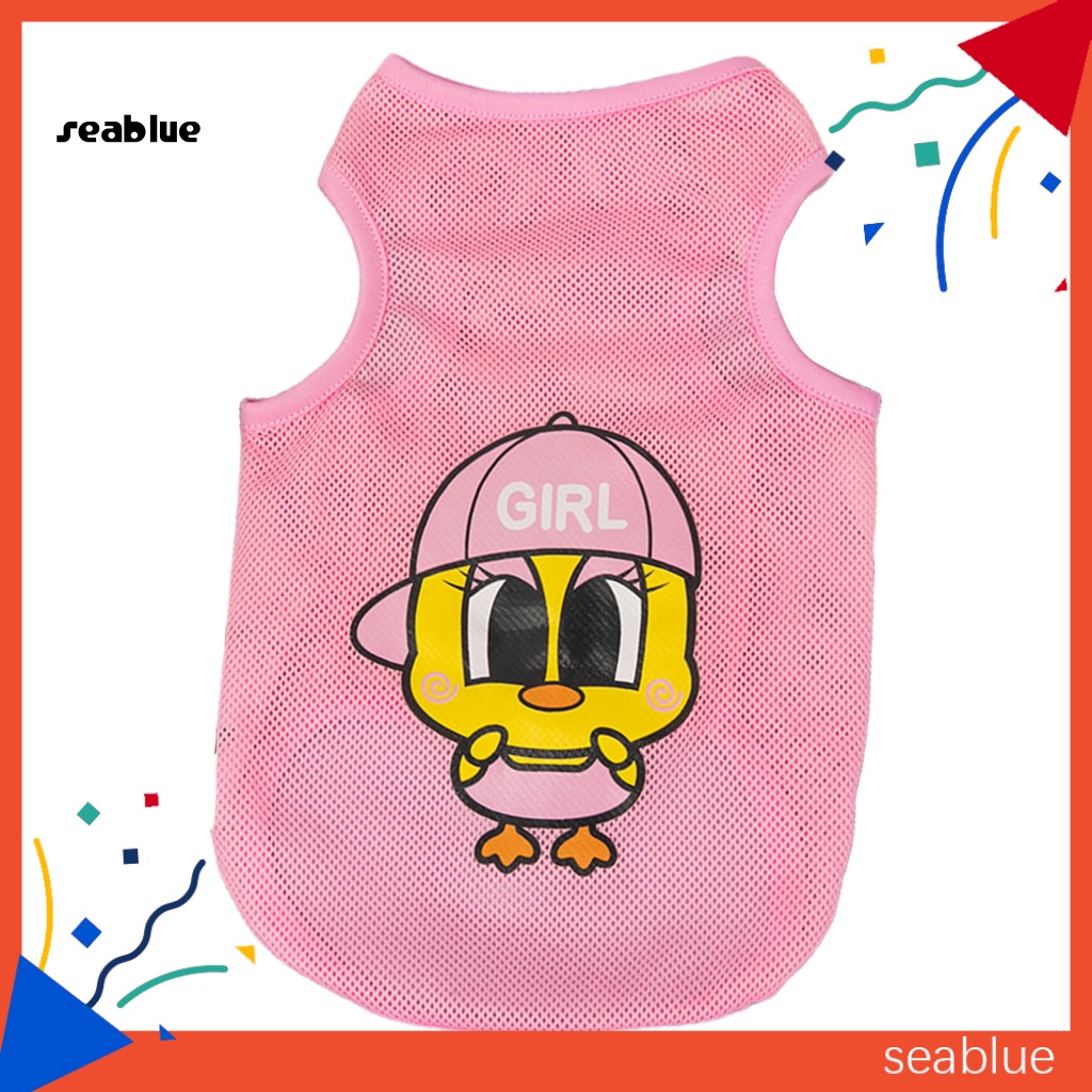 Áo Khoác Bằng Polyester Không Tay Chống Nắng Chống Mài Mòn In Họa Tiết Cho Thú Cưng