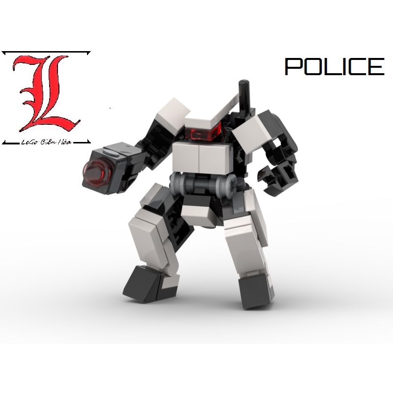 [Mã LIFEXANH03 giảm 10% đơn 500K] [Mã LIFE0503TOYS giảm 10% đơn 0Đ] Đồ chơi lắp ráp Moc Mech Robot Police