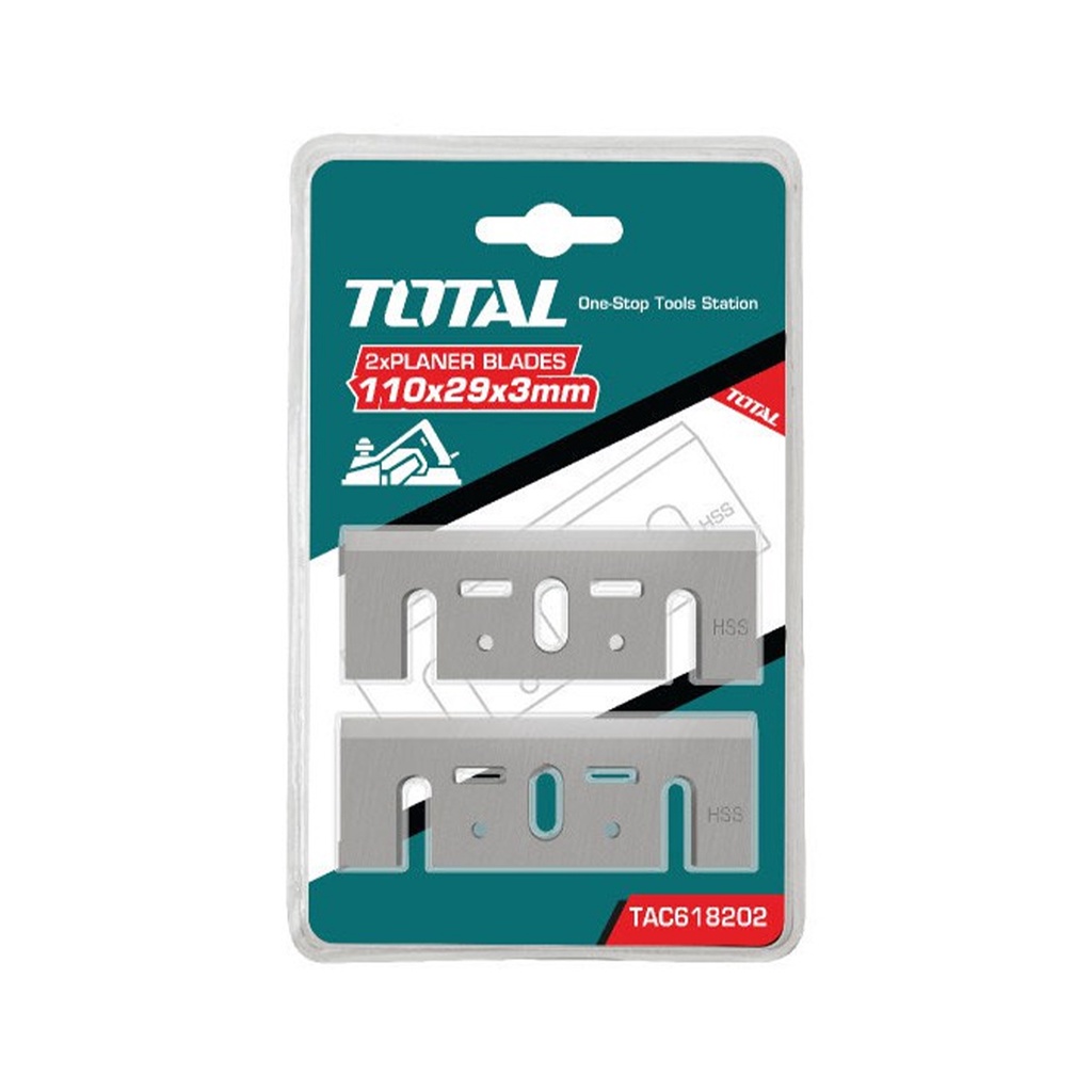 Lưỡi bào TOTAL TAC618202 | lưỡi dao bào kích thước 82X29X3.0mm, chất liệu HSS làm phẳng, [CHÍNH HÃNG] [XTOOLs]