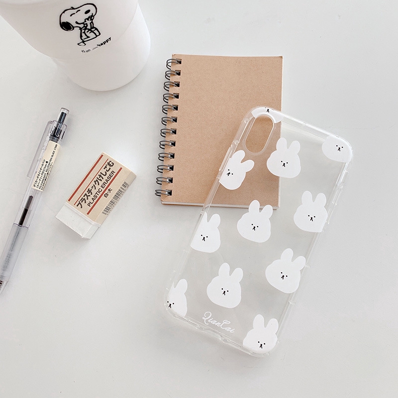 Ốp lưng iphone Ốp điện thoại in hình thỏ dễ thương cho Iphone 6/6plus/6S/6S plus/6/7/7plus/8/8plus/X/XS/XS Max/11 12 Pro Max 13 Pro Max 13 Mini Dinuo case