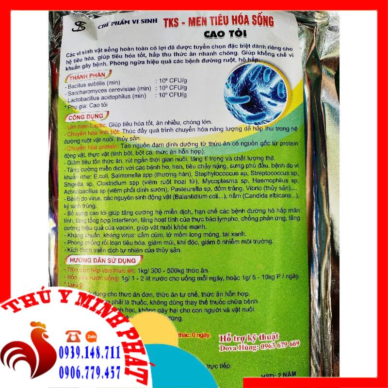 TKS MEN TIÊU HÓA SỐNG CAO TỎI GÓI 1KG