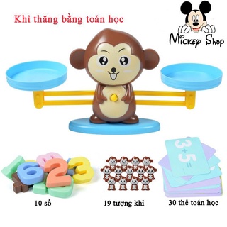 Đồ chơi montessori cân khỉ thăng bằng học toán đồ chơi toán học hỗ trợ học toán và tính phép tính hiệu quả
