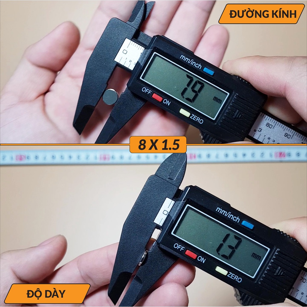 Nam Châm Đất Hiếm Tròn Nhiều Kích Cỡ Nam Châm, Nam châm Vĩnh Cửu