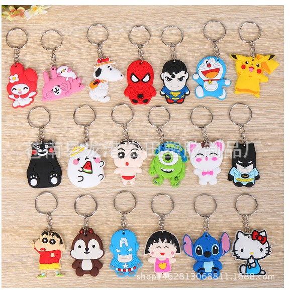 Móc khóa silicon hình thú siêu cute