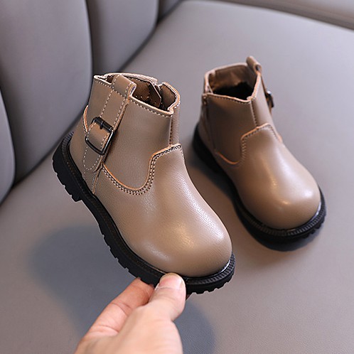 Giày trẻ em giày boot cổ thấp khóa dọc siêu đẹp siêu êm khóa kéo tiện lợi phong cách hot nhất 2020