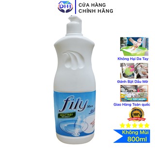 Nước Rửa Chén Bát FILY 800ml Không Mùi,Sạch Nhanh-Sáng Bóng