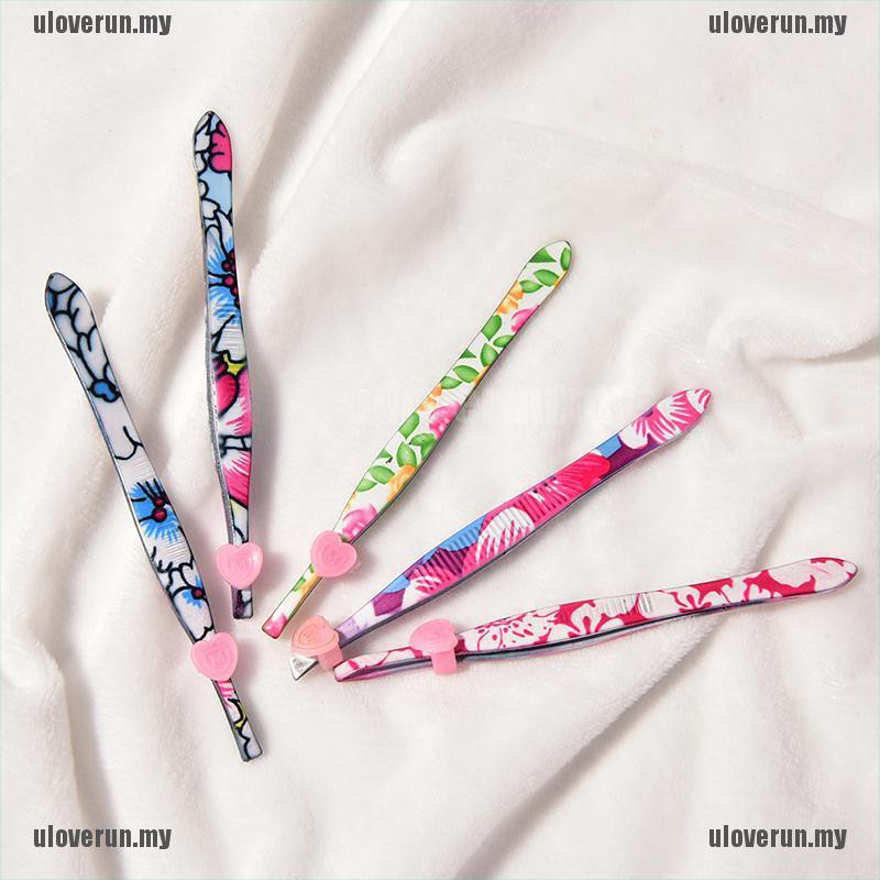 Nhíp Tỉa Lông Mày Bằng Thép Không Gỉ In Họa Tiết Hoa | BigBuy360 - bigbuy360.vn