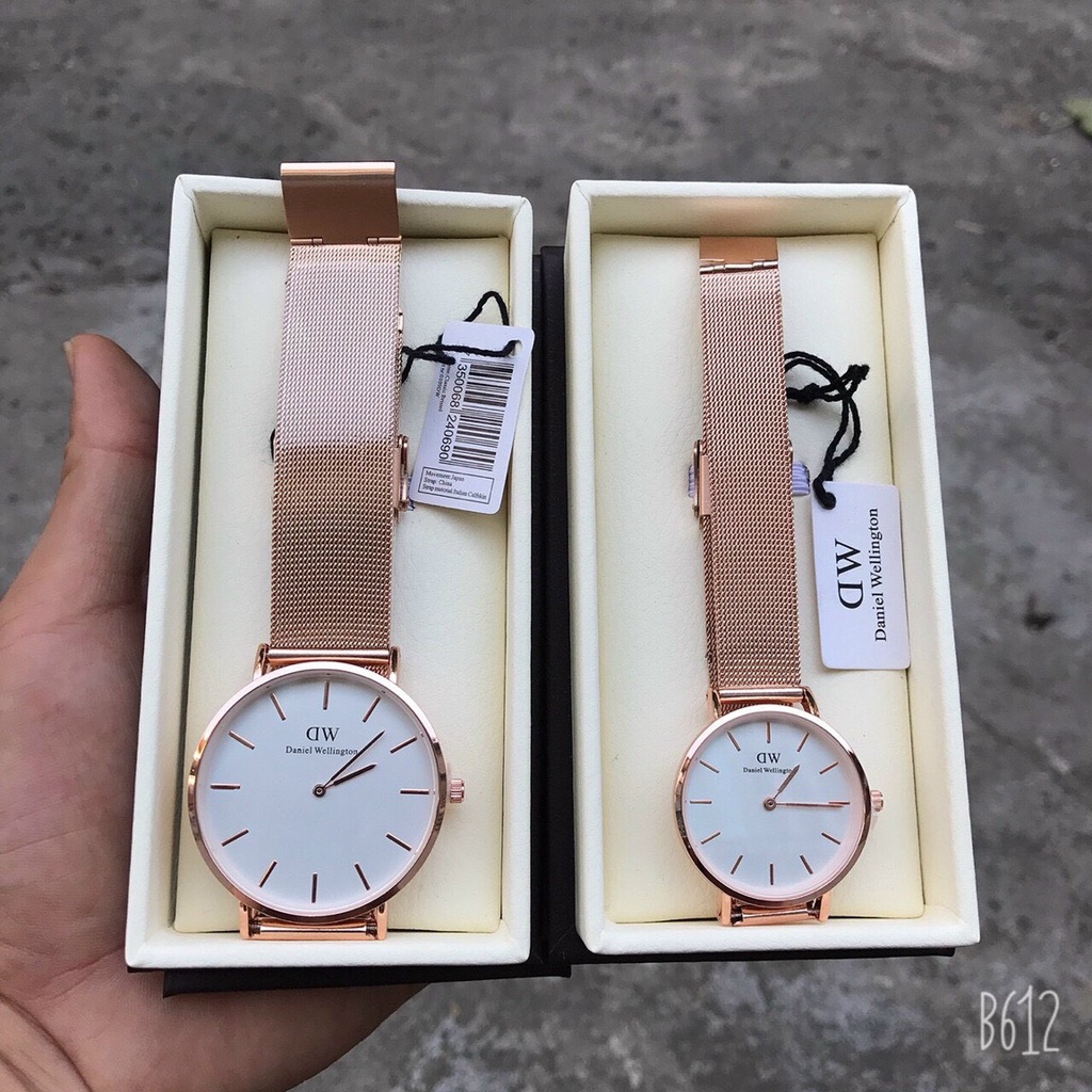 Đồng hồ DW cặp nam nữ dây da, dây thép sang trọng lịch lãm đơn giản hiện đại full box bảo hành 1 năm