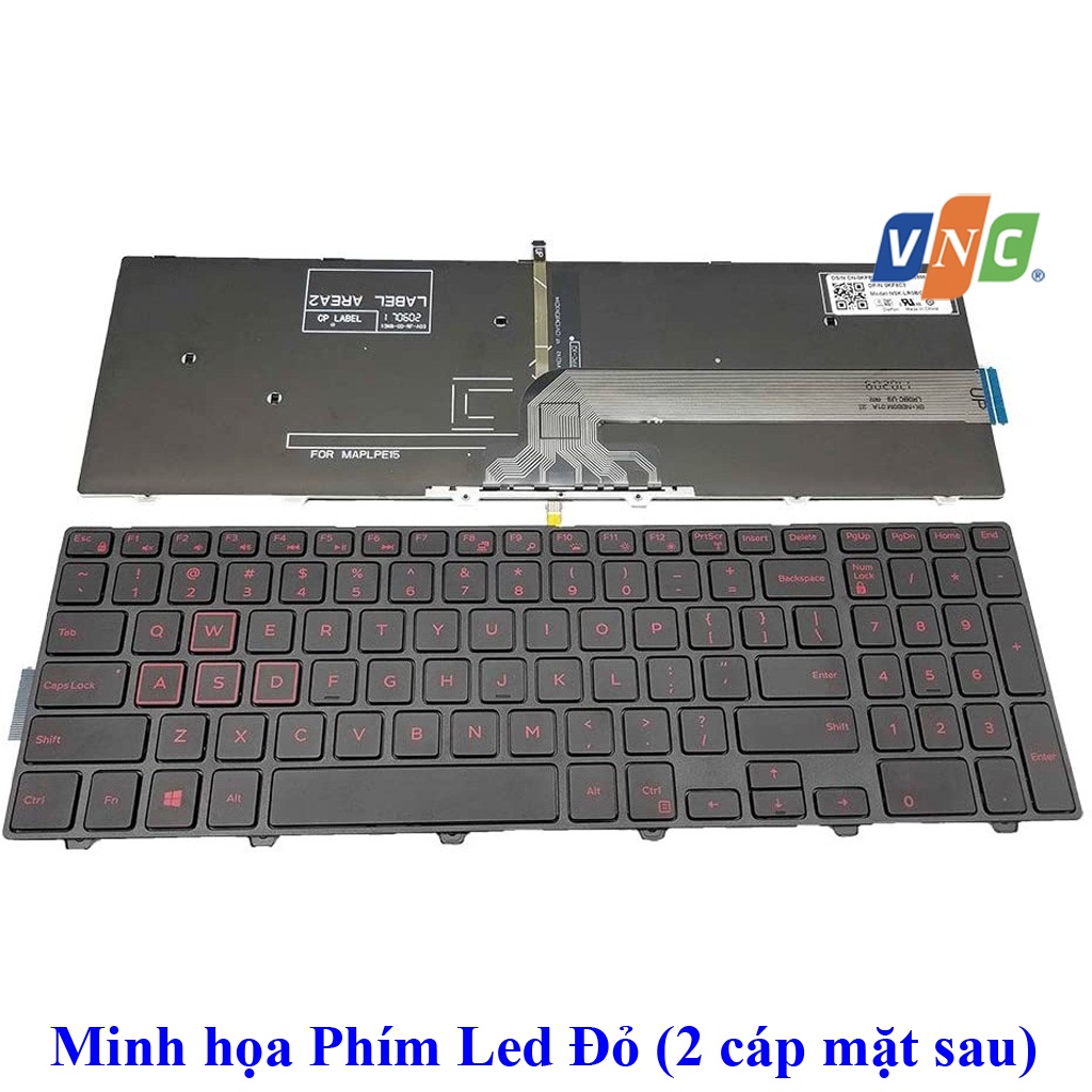 Bàn phím Laptop DELL Inspiron 15-5577 15-5576 7559 7557 P57F keyboard LED Đỏ / Trắng