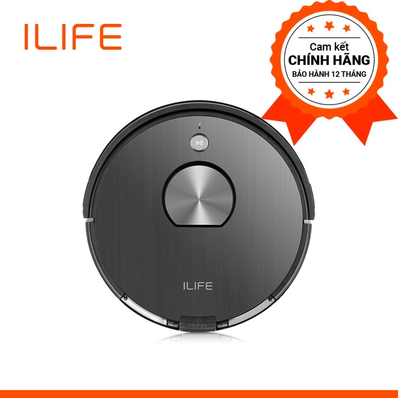 Robot hút bụi lau nhà ILIFE A10S - Xám, 320x320x95mm, Dung lượng hộp chứa bụi 600ml