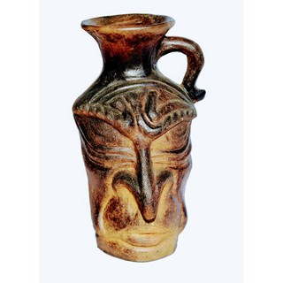 Bình gốm Bàu Trúc, bình hoa đất nung Chăm pa 16x16x30cm