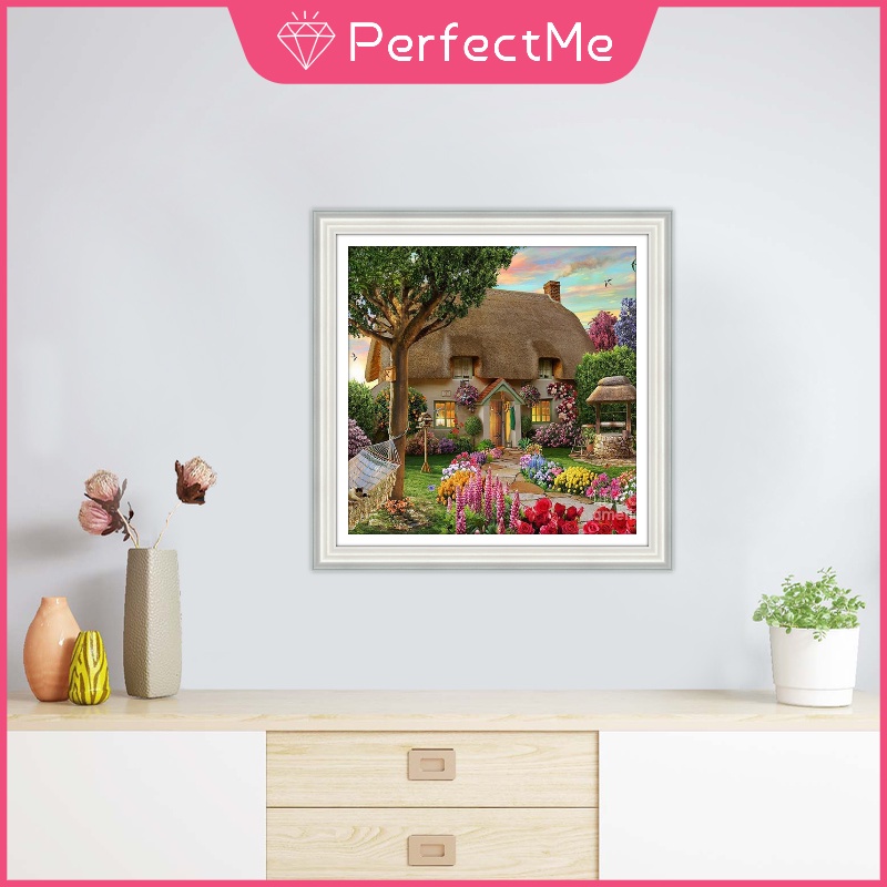 Bộ tranh đính đá 5D tự làm hình chim công 30x30cm