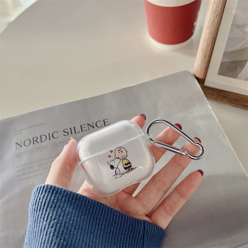 Vỏ Bảo Vệ Hộp Sạc Tai Nghe Bluetooth Lenovo LP40S LP40 Pro Hình SpongeBob Smile Patrick Star Spaceman Cinnamoroll Bằng TPU Mềm Có Móc Khóa