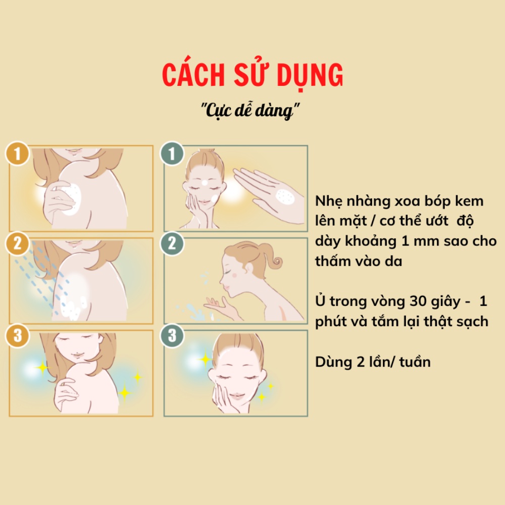 Kem hữu cơ Maputi ủ trắng da mặt và body toàn thân Nhật Cushion Scrub 150g