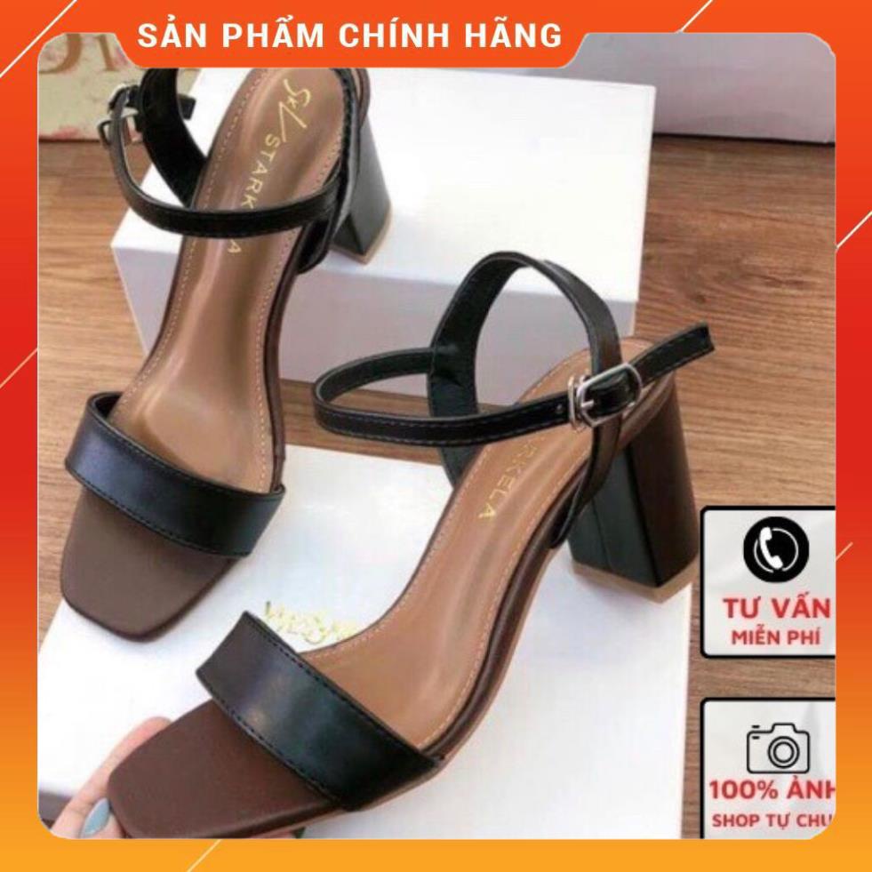 Sandal Cao Gót Phối 2 Màu 7P Mã N15