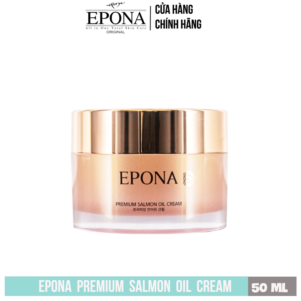 Kem Dưỡng Trắng Phục Hồi Da Hư Tổn Chiết Xuất Dầu Cá Hồi Epona Premium Salmon Cream 50ml