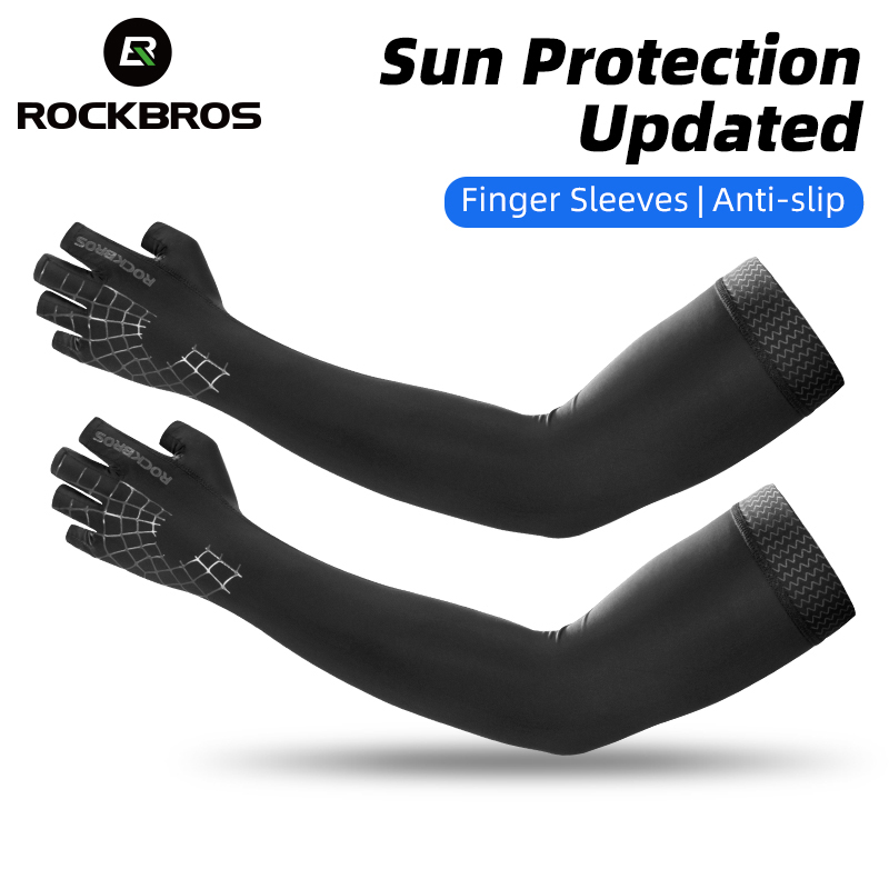 ROCKBROS Găng Tay Thể Thao 2 Trong 1 Thoáng Khí Chống Tia Uv