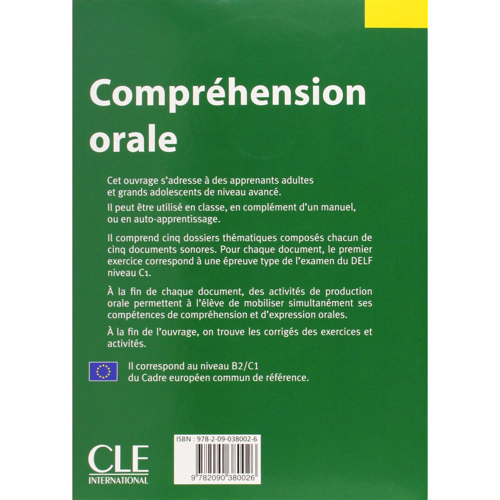 Sách luyện nghe tiếng Pháp: Compétences B2/C1 Compréhension orale (trình độ B2 C1)