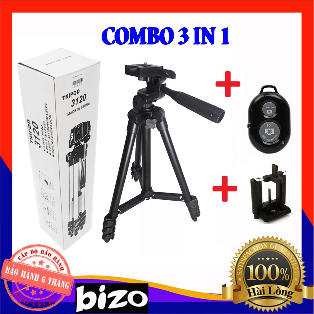 (FREESHIP + REMOTE) Giá đỡ 3 chân tripod 3110, tripod 3120 kèm remote chụp ảnh, ghi hình, xem phim mọi lúc mọi nơi | BigBuy360 - bigbuy360.vn