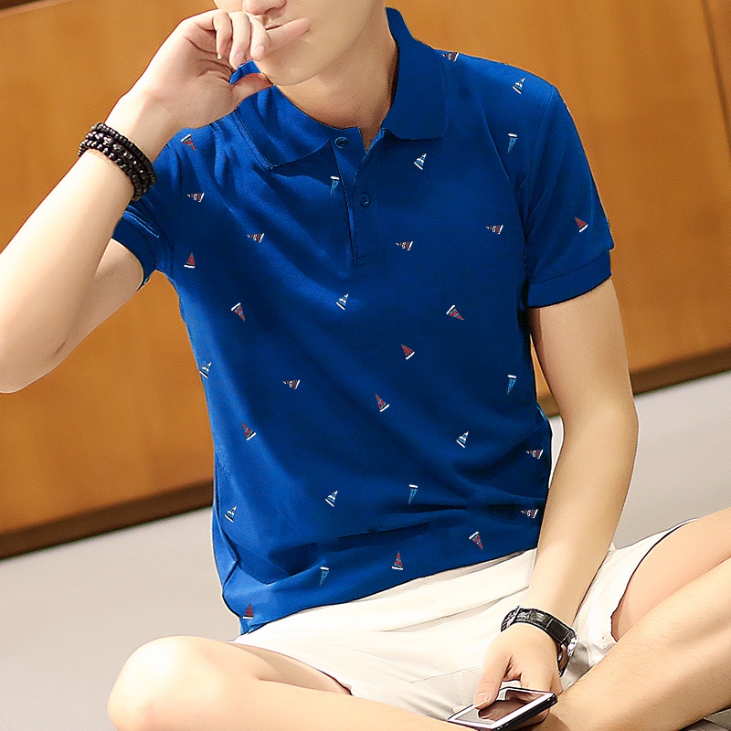 Áo polo Ngắn Tay Dáng Rộng Thời Trang Cho Nam M-4XL M-4XL