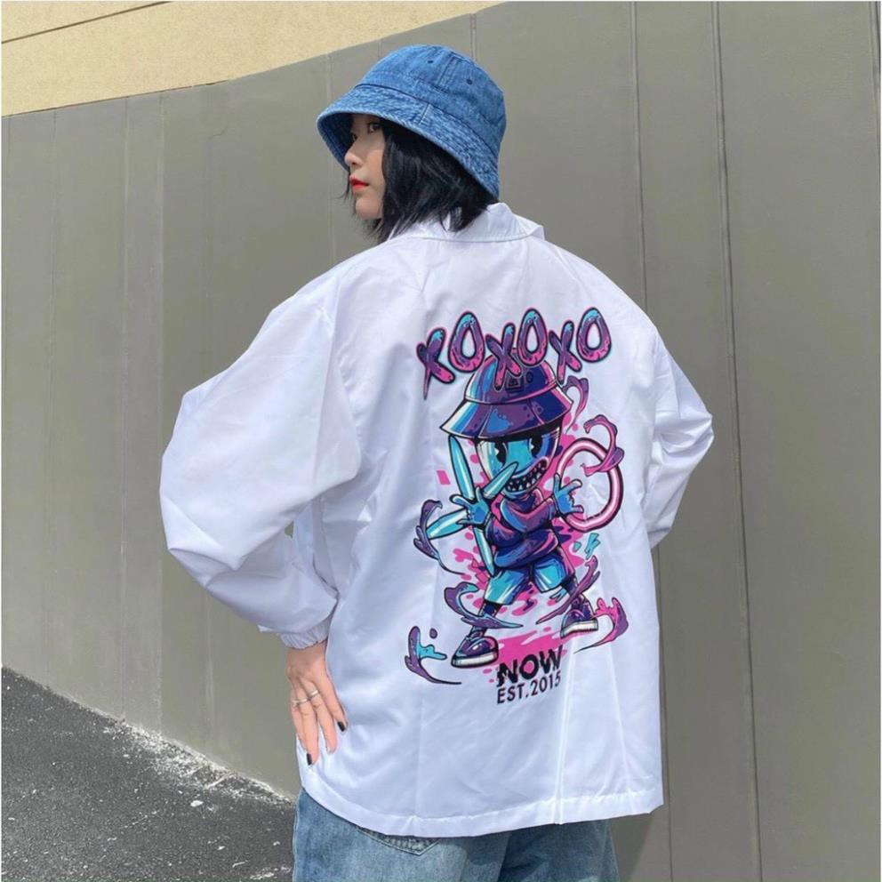 Áo Khoác Dù Nam Nữ cà cặp đôi Chống Nắng XUKA SHOP Có 2 Màu, Ulzzang Unisex in hình XOXO Form Rộng Jacket | BigBuy360 - bigbuy360.vn