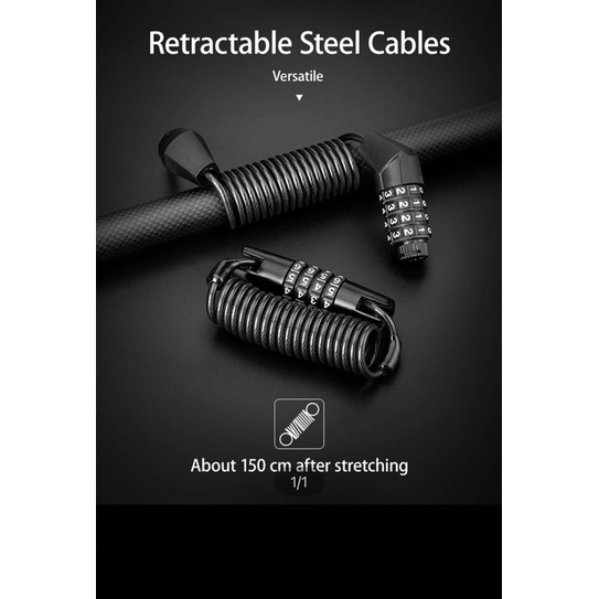 Khoá mũ xe đạp, khoá đa năng Rockbros