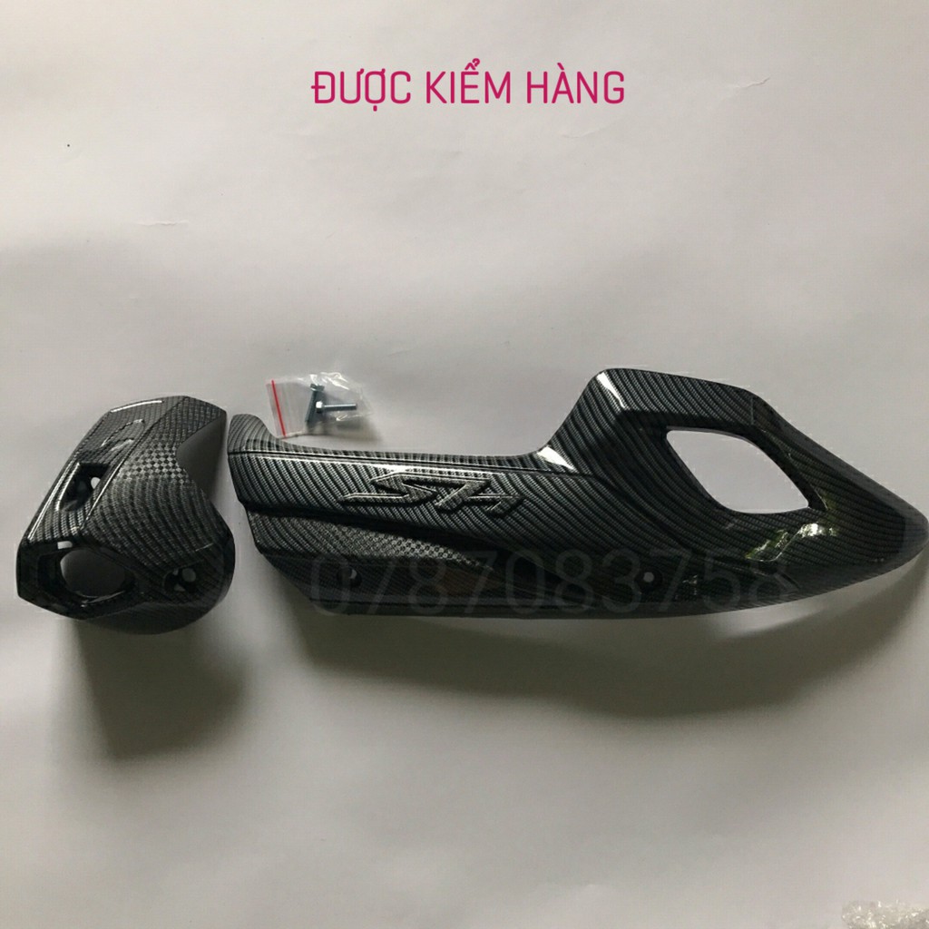 Ốp Pô SH Carbon, Đuôi Pô SH Cacbon 2017-2019