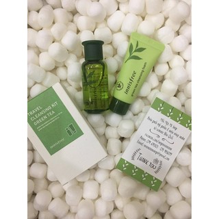 Bộ kit du lịch trà xanh INNISFREE GREEN TEA TRAVEL CLEANSING KIT